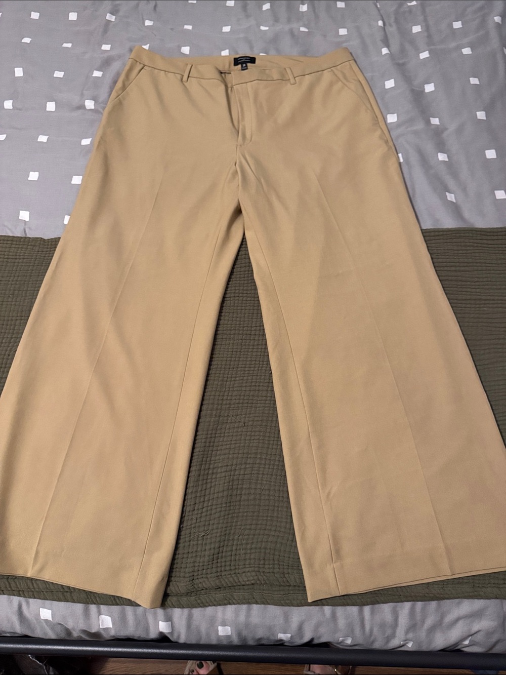 Banana Republic Women's Tan Wide-Leg Trousers
